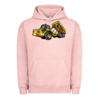 Pigment Salmon Articulated Hauler Urban Hoodie - LillyAllenDesigns