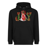 Black christmas joy with rooster Heavyweight Hoodie - RanaPortraitStore