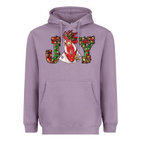 Lavender christmas joy with rooster Heavyweight Hoodie - RanaPortraitStore