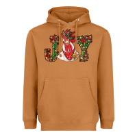 Meerkat christmas joy with rooster Heavyweight Hoodie - RanaPortraitStore