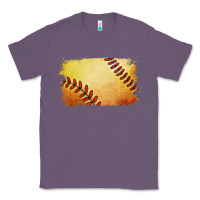 Lavender softball brushstroke Classic Tee - RanaPortraitStore