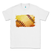 White softball brushstroke Classic Tee - RanaPortraitStore