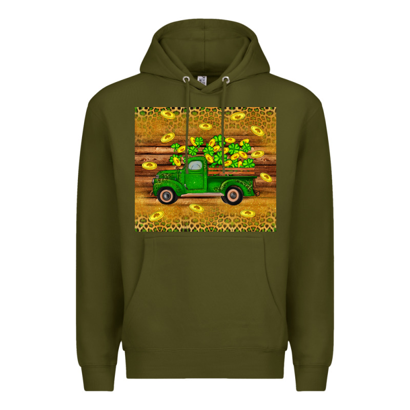 St Patricks Day Truck Premium Hoodie by Artiststas | Teevron