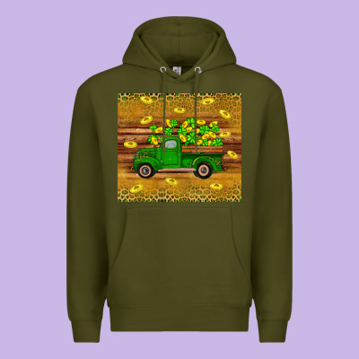 St Patricks Day Truck Premium Hoodie Designed By Artiststas