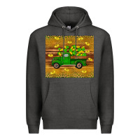 Charcoal Heather St Patricks day truck Premium Hoodie - Artiststas
