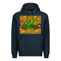 Navy St Patricks day truck Premium Hoodie - Artiststas