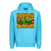 Ocean Blue St Patricks day truck Premium Hoodie - Artiststas