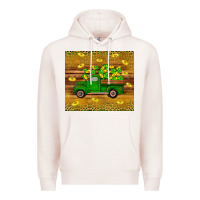 Pale Pink St Patricks day truck Premium Hoodie - Artiststas