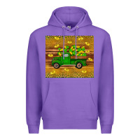 Purple St Patricks day truck Premium Hoodie - Artiststas