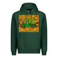 Sports Green St Patricks day truck Premium Hoodie - Artiststas