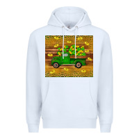 White St Patricks day truck Premium Hoodie - Artiststas