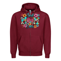 Burgundy best mom ever Zipper Hoodie - RanaPortraitStore