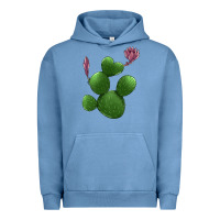 Pigment Pebble Blue heart cactus Urban Hoodie - Jasminsmagicworld