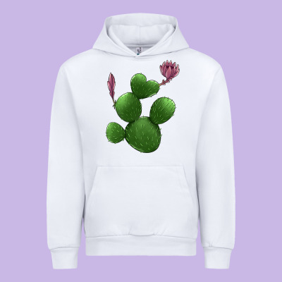 Heart Cactus Urban Hoodie Designed By Jasminsmagicworld