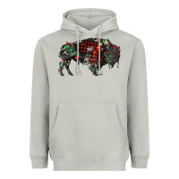Moon Dust christmas bison Heavyweight Hoodie - RanaPortraitStore