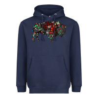 Navy christmas bison Heavyweight Hoodie - RanaPortraitStore