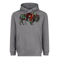 Storm christmas bison Heavyweight Hoodie - RanaPortraitStore