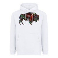 White christmas bison Heavyweight Hoodie - RanaPortraitStore