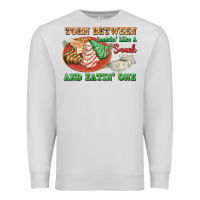Dove Grey torn between lookin like a snack and eatin one Premium Sweatshirt - FaDigitalArtStudio