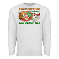 Oatmeal Heather torn between lookin like a snack and eatin one Premium Sweatshirt - FaDigitalArtStudio