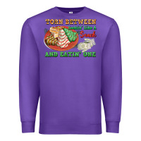 Purple torn between lookin like a snack and eatin one Premium Sweatshirt - FaDigitalArtStudio