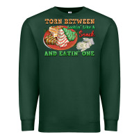 Sports Green torn between lookin like a snack and eatin one Premium Sweatshirt - FaDigitalArtStudio