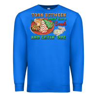 True Royal torn between lookin like a snack and eatin one Premium Sweatshirt - FaDigitalArtStudio