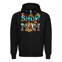 Black show mom horse Zipper Hoodie - RanaPortraitStore