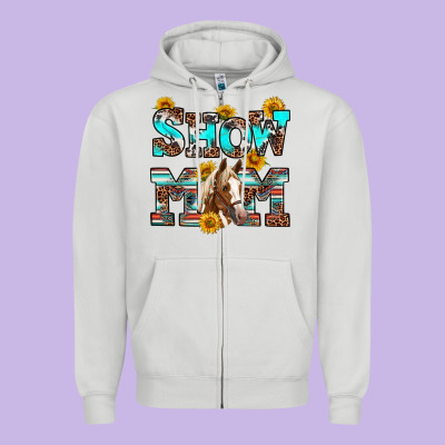 Zipper Hoodie show mom horse