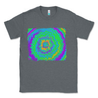 Charcoal Heather tie dye backround Classic Tee - RanaPortraitStore