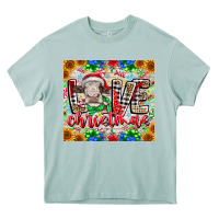 Arona Love Christmas cow Heavy Core Tee - CowhideDigitalArt