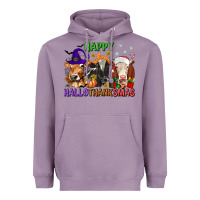Lavender happy hallothanksmas with cow Heavyweight Hoodie - texasbilliewilder
