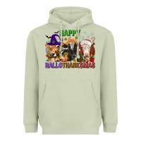 Matcha happy hallothanksmas with cow Heavyweight Hoodie - texasbilliewilder