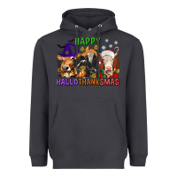 Smoke happy hallothanksmas with cow Heavyweight Hoodie - texasbilliewilder