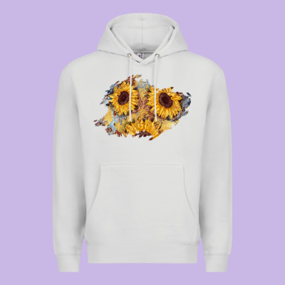 Sunflower Glitter Leather Patch Premium Hoodie Designed By Adodesignshop