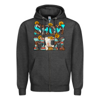 Charcoal Heather show mom goat Zipper Hoodie - RanaPortraitStore