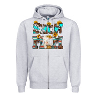 Heather Grey show mom goat Zipper Hoodie - RanaPortraitStore