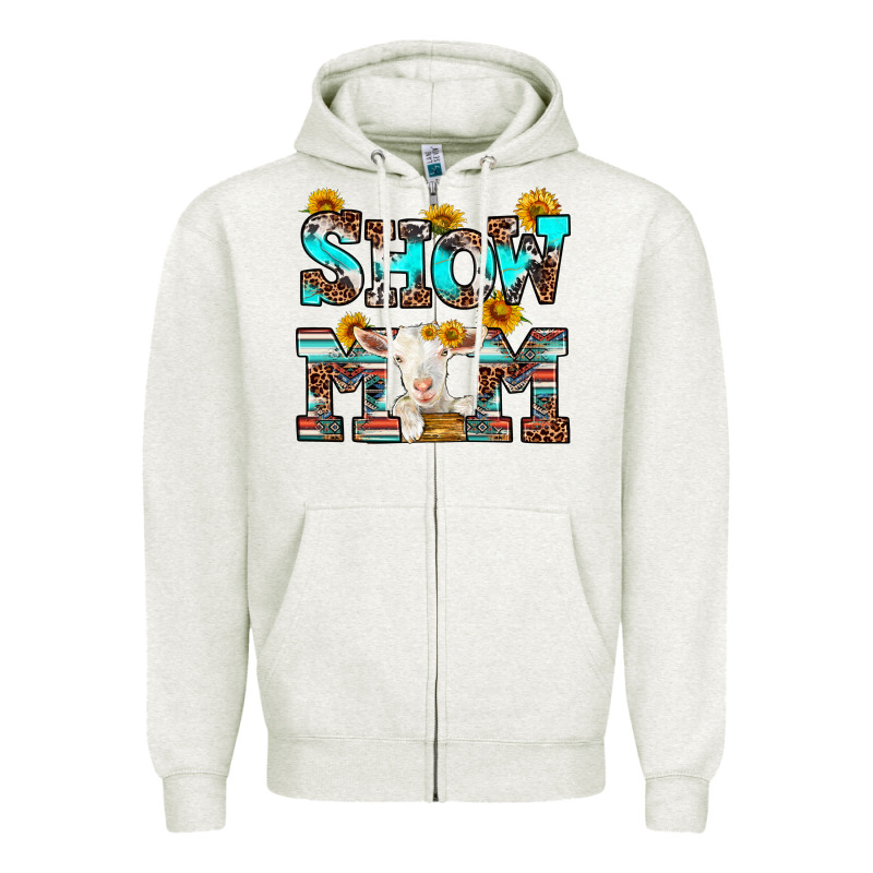 Show Mom Goat Zipper Hoodie by RanaPortraitStore | Teevron