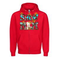 Red show mom goat Zipper Hoodie - RanaPortraitStore