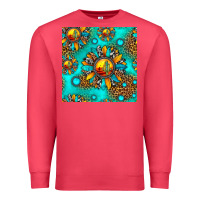 Cardinal western sunset sunflowers seamless pattern Premium Sweatshirt - HRA Design Shop