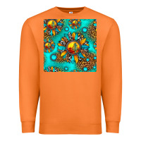Carrot western sunset sunflowers seamless pattern Premium Sweatshirt - HRA Design Shop