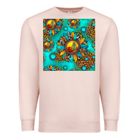 Pale Pink western sunset sunflowers seamless pattern Premium Sweatshirt - HRA Design Shop