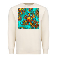 Sandshell western sunset sunflowers seamless pattern Premium Sweatshirt - HRA Design Shop