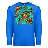 True Royal western sunset sunflowers seamless pattern Premium Sweatshirt - HRA Design Shop