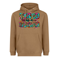 Toasted Coconut tired as a mother Heavyweight Hoodie - Zillion Design Studio