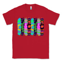 Red tie dye brushstrokes Classic Tee - RanaPortraitStore