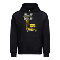 Black Towable Light Towers Urban Hoodie - LillyAllenDesigns
