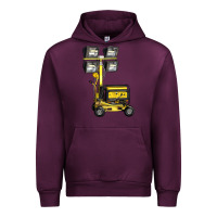 Mauve Wine Towable Light Towers Urban Hoodie - LillyAllenDesigns
