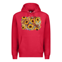 Cardinal sunflower glitter leather background Premium Hoodie - AdoDesignShop
