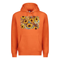 Carrot sunflower glitter leather background Premium Hoodie - AdoDesignShop